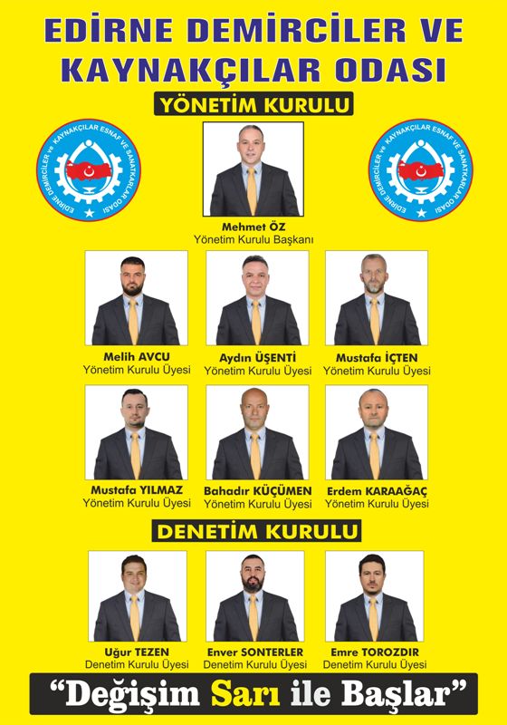 MEHMET-OZ-A5 Edirne Demirciler Odası Yönetim Kurulumuz